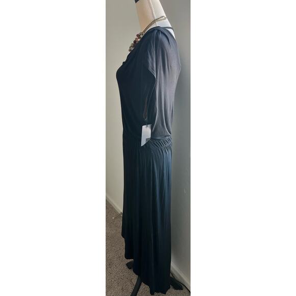 NWT Mossimo Black Dolman Sleeveless V-Neck High/Low Hem Soft Dress Size XXL - Picture 2 of 7